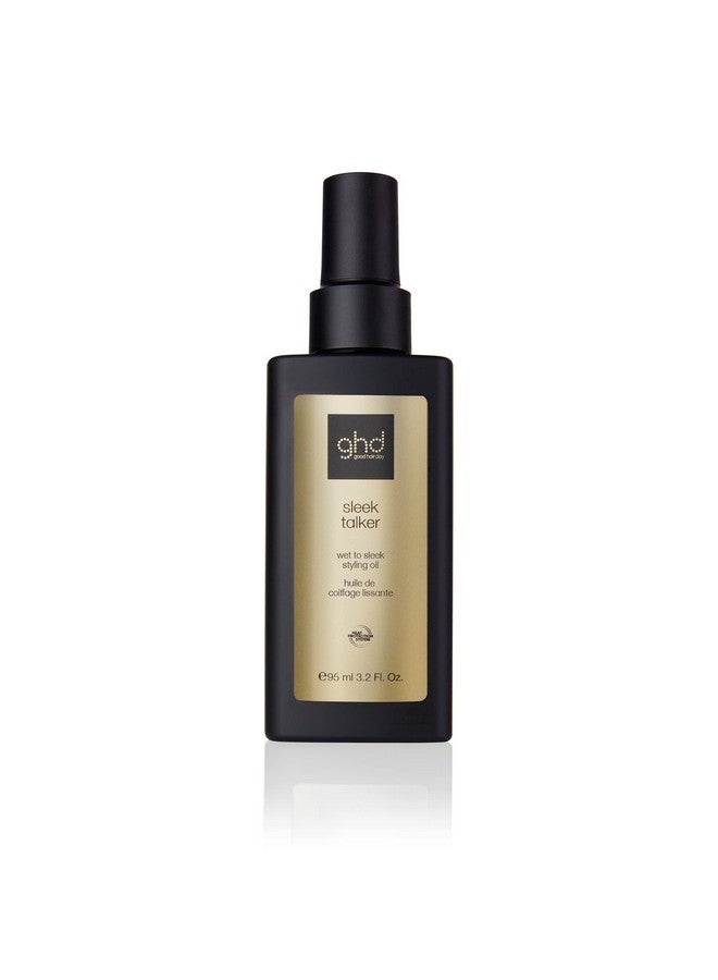 ghd Sleek Talker ― Wet To Sleek Hair Styling Oil With Heat Protection Nourishing Argan Oil To Smooth & Soften Hair For Up To 72 Hours ― 3.2 Fl. Oz.  - Image 1