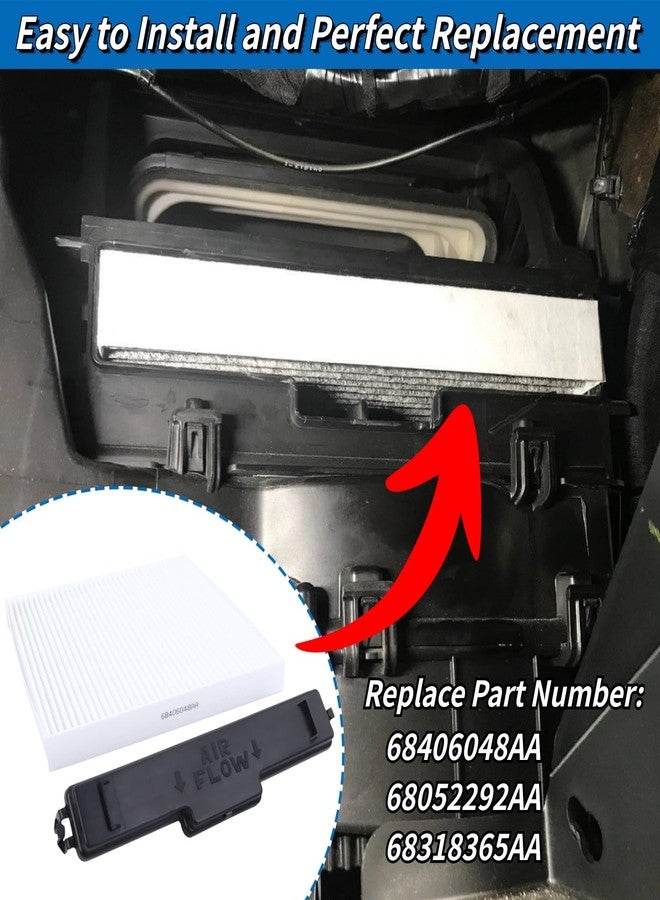 GEATaaT فلتر هواء المقصورة وباب الوصول إليه، إصدار 2024، رقم القطعة 68406048AA، متوافق مع سيارات دودج رام 1500، 2500، 3500، 4500، 5500، أفنجر، وجيرني، وكرايسلر 200 موديلات 2011-2020. يُستبدل بالأرقام التالية: 68052292AA، 68318365AA، 5058693AA - Image 5