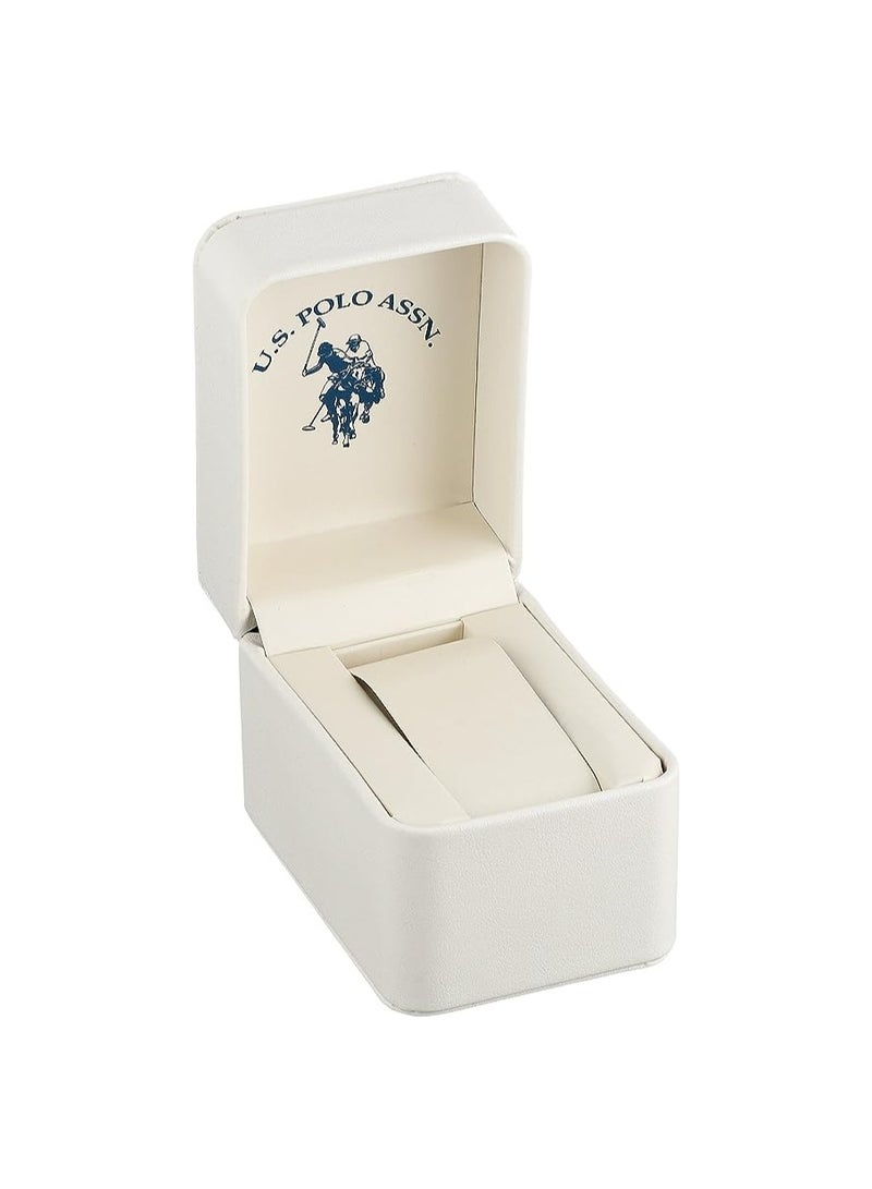 U.S. Polo Assn. ساعة أكيوتيم US بولو للجنسين سوداء NOSIZ كوارتز USC40436 - Image 4