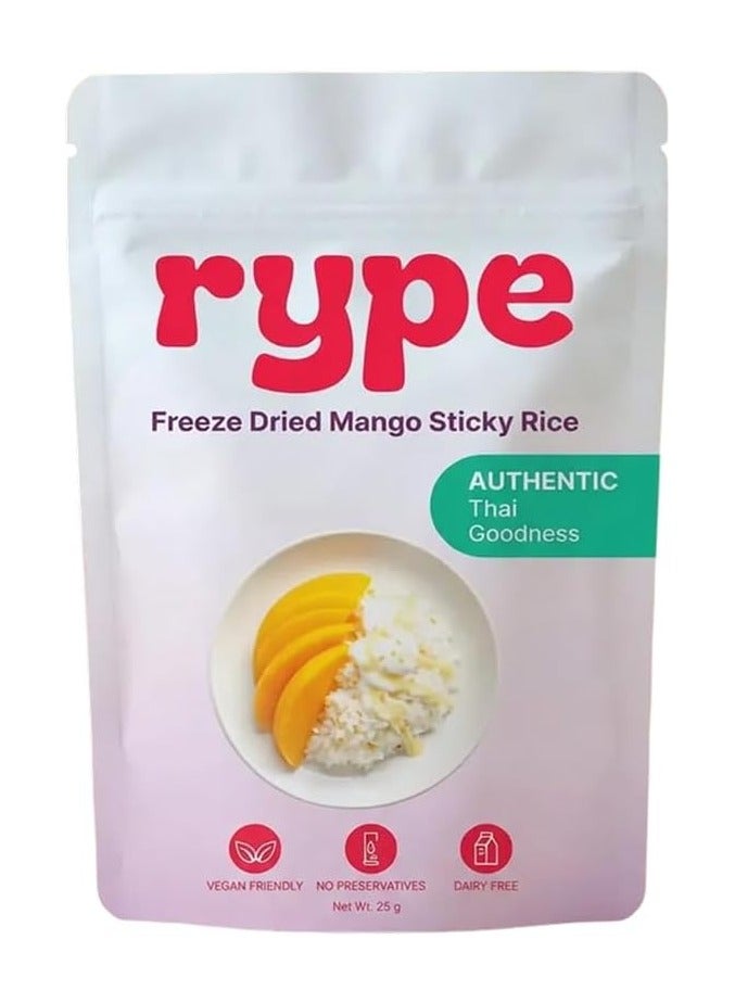Rype Pack of 3 - Rype Freeze Dried Mango Sticky Rice – Authentic Thai Dessert Snack Bundle - Image 2