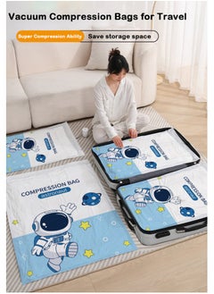 Arabest Vacuum Storage Bags, Compression Sealer Bags with Electric Suction Pump, Reusable Vacuum Compression Bags for Clothes, Quilt, Travel (3 Size: Small, Medium, Large)  - Image 4