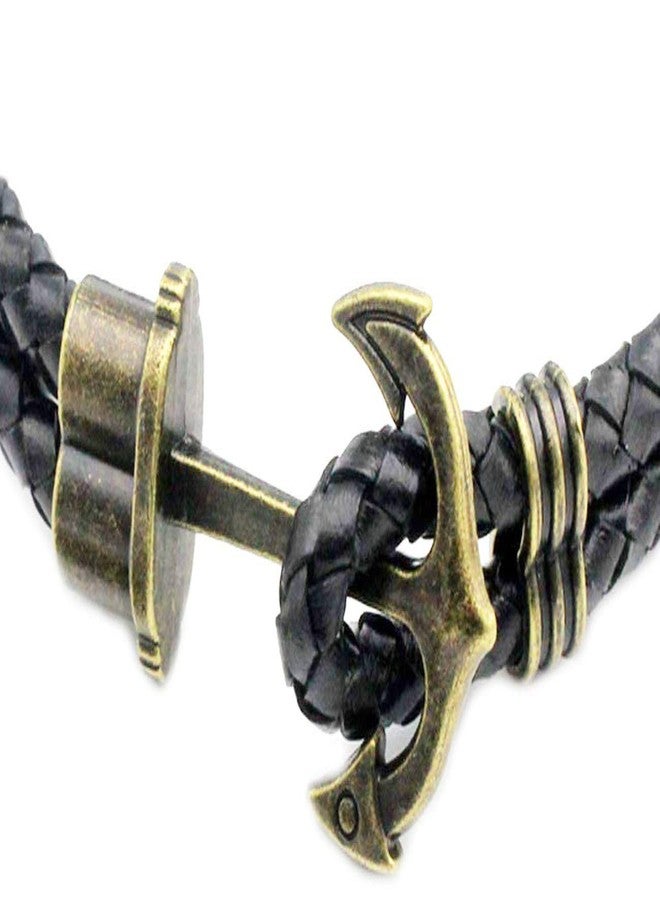 RuiLing 10pcs Anchor Hook Clasps for DIY Bracelet Pendant Making Accessories,Vintage Fashion Anchor Jewelry Findings Leather Cord End Parts(Antique Bronze) - Image 3