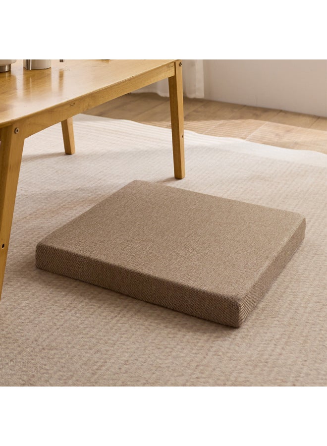 Cushion 45d High-density Sponge Linen Style Student Seat Booster Cushion Office Sedentary Artifact Dining Table And Chair Cushion