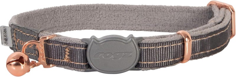 Rogz Urban Cat Safety Collar Small/Medium - Dove Gray - Image 1