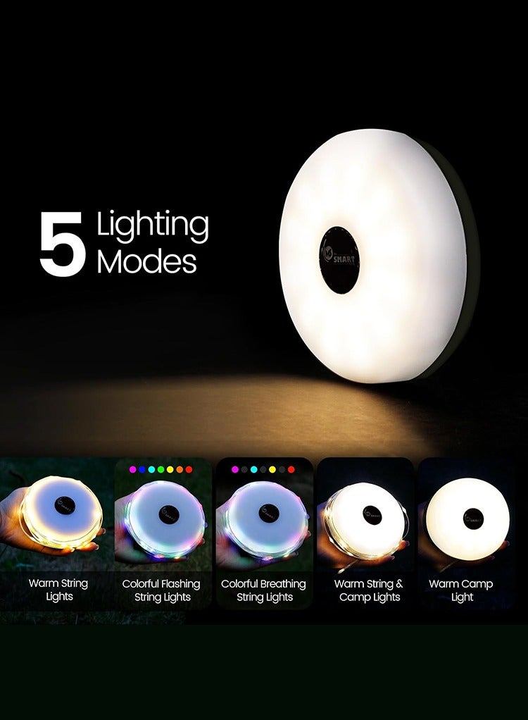 MR.SMART Camping Lights, Rechargeable Camping String Lights, Waterproof Portable String Light, Hanging Fairy Lights Camp Lamp - Image 4