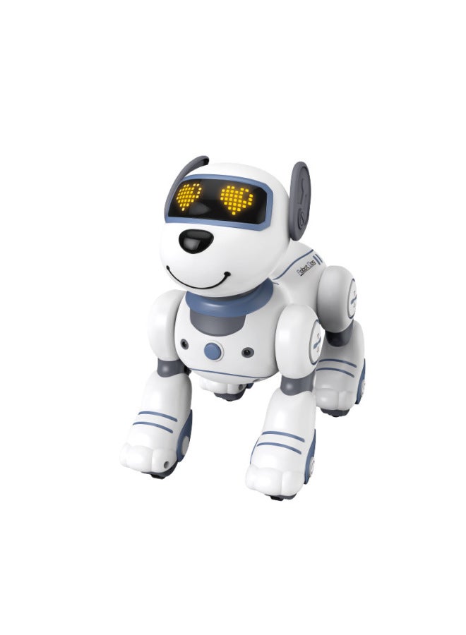 JJRC Smart Robot Dog Charging Touch Induction Dynamic Dancing Programmable Remote Control Dog Singing Robot Dog-Color:Milk Powder Voice Control  - Image 5