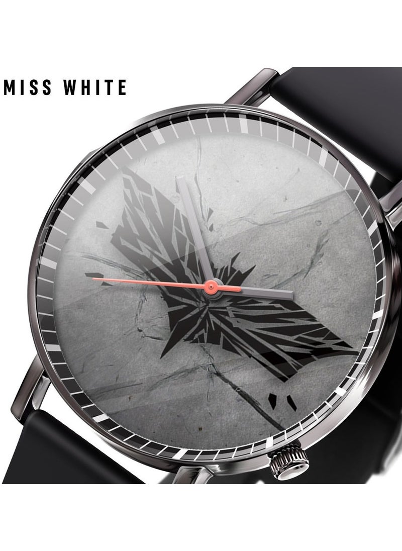 Generic - Batman Pattern Kids Watch Silicone Strap Suitable for Kids Gift Watches of All Ages - Image 1