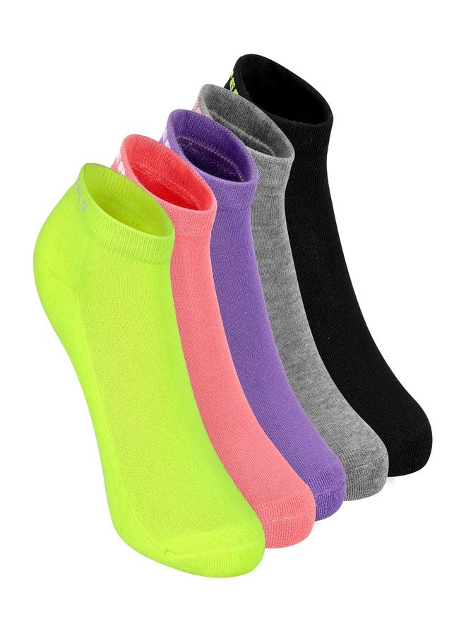 SKECHERS SOCKS - PACK OF 5 WOMENS HALF TERRY NO SHOW - Image 1