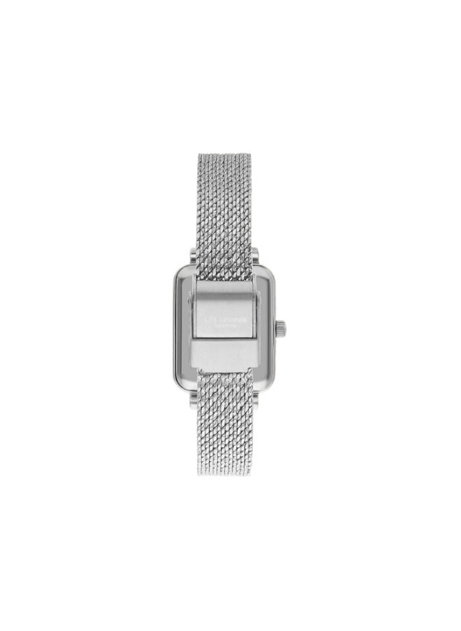 Lee Cooper Lee Cooper LC07815.390 Women's Analog Display Watch & Mesh Strap Silver  - Image 3