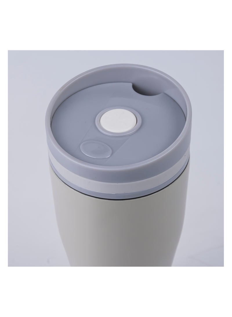 Nessan Insulated Stainless Steel Vacuum Mug, 360ml - Beige - Image 3
