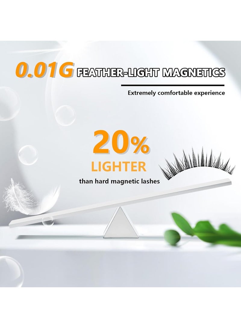ATRJSZ Magnetic Eyelashes With Applicato, Can Be Used Repeatedly, Natural Appearance, No Glue Required, Strong And Lightweight, Magnetic Lashes, Easy To Use - Image 3