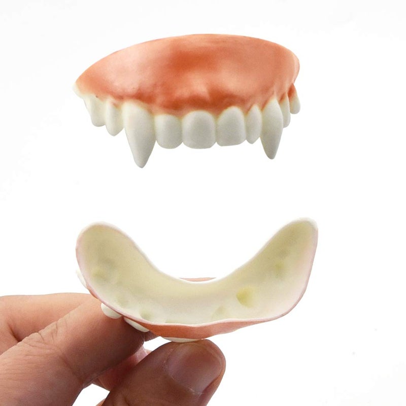 Marrywindix 12 Pieces Gnarly Teeth Gag Teeth Ugly Fake Teeth Vampire Denture Teeth for Halloween Costume Party Favors Photos Props (12 Styles) - Image 3