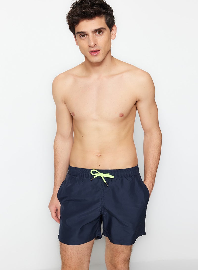 trendyol Navy Blue Basic Standard Size Swimsuit Swim Shorts - Image 4