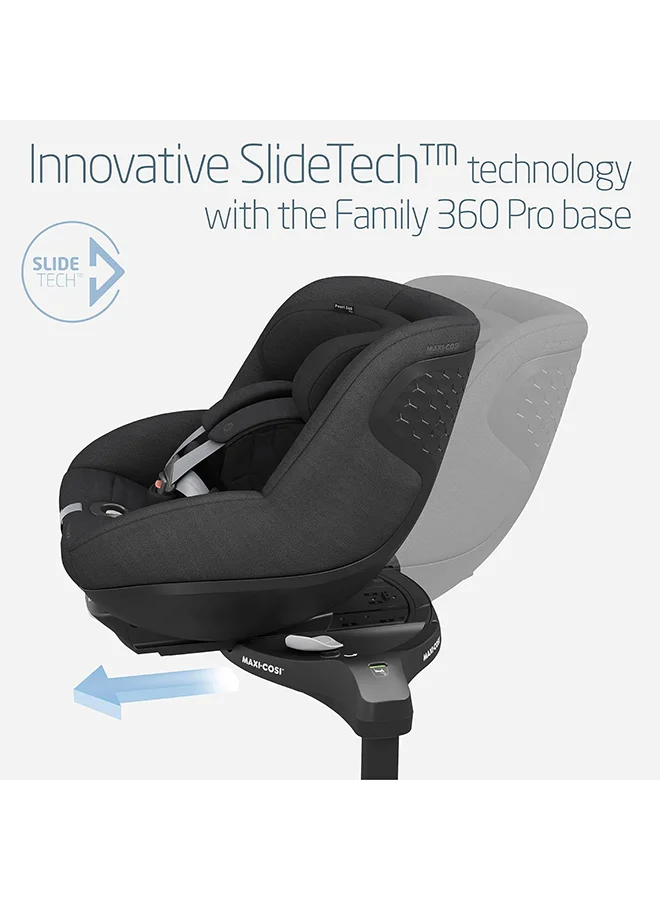 ماكسي كوزي Pearl 360 Pro Infant Car Seat, 360 Swivel, G - Cell Side Impact Protection, One - Hand Rotation, Climaflow, 3 Months To 4 Years, Authentic Black