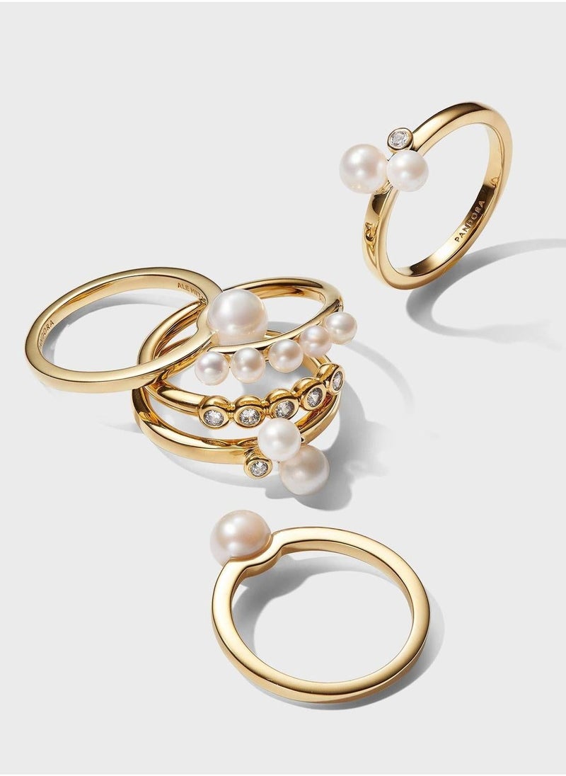 PANDORA 14k Gold - Treated Freshwater Cultured Pearl Ring  - Image 5