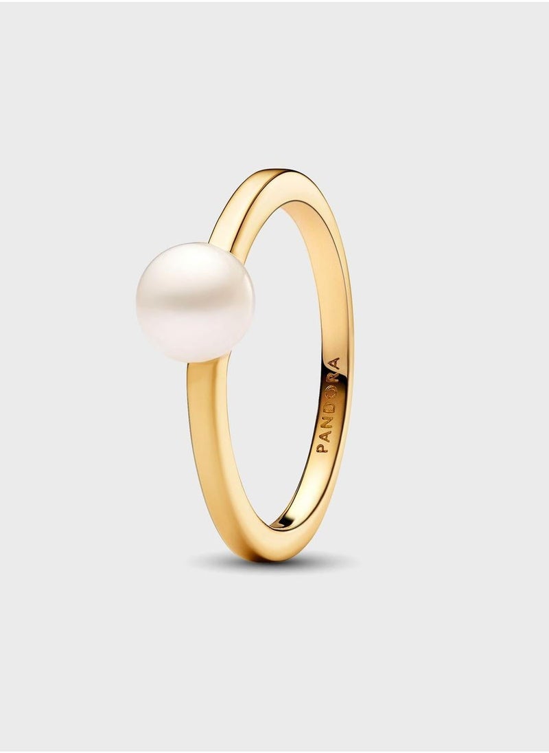 PANDORA 14k Gold - Treated Freshwater Cultured Pearl Ring  - Image 1