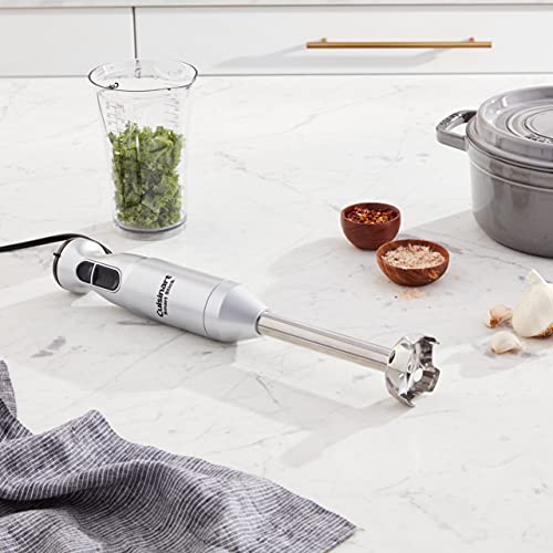 Cuisinart خلاط يدوي كويزينارت سمارت ستيك ذو سرعتين، خلاط غمر قوي مع محرك 300 واط لخلط المشروبات، العصائر، الهريس، طعام الأطفال، الحساء والصلصات، CSB-175SVP1، فضي - Image 2