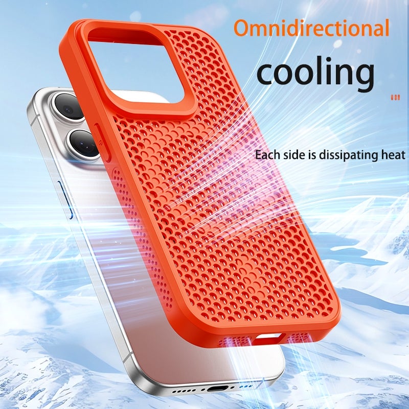 HuHa Protective Cover For iPhone 14 Plus MagSafe Magnetic Heat Dissipation Phone Case(Brown) - Image 4