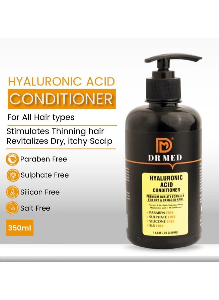 Dr.Med - DR MED Hyaluronic Acid Conditioner: Intensive Hydration for Nourished Hair - 350ML - Image 1