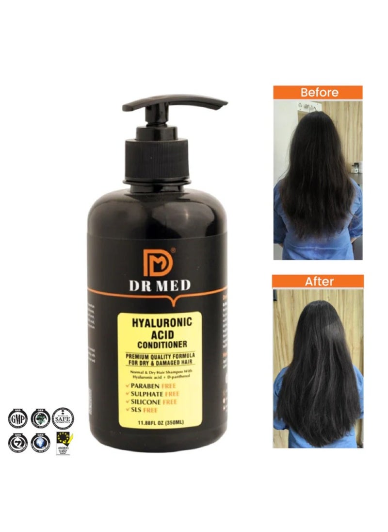 Dr.Med - DR MED Hyaluronic Acid Conditioner: Intensive Hydration for Nourished Hair - 350ML - Image 1