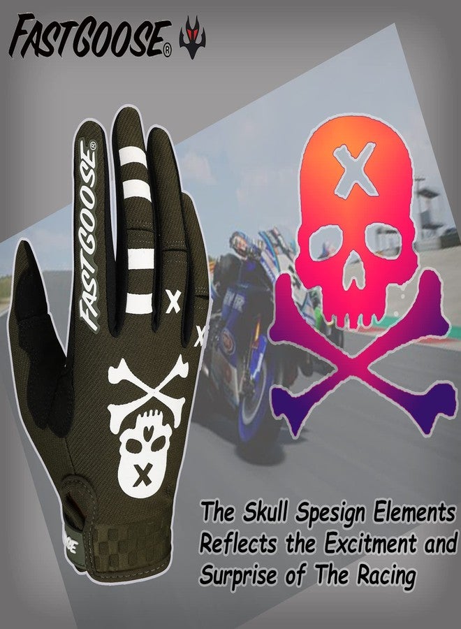 FASTGOOSE Dirt Bike Motorcycle Gloves Motocross Gloves Motorbike Riding Bike Gloves ATV MX MTB Off Road Racing Sports Cycling Glove (Olive, XX-Large) - Image 4