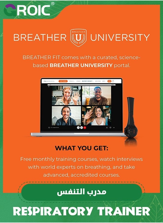 GROIC - Lung Exerciser Expander Device,Lung Breathing Trainer,Lung Trainer,Breathing Exercise Device for Lungs,silica gel Deep Breathing Exercise Trainer, Increase Lung Capacity, Breathing Exerciser Trainer - Image 1