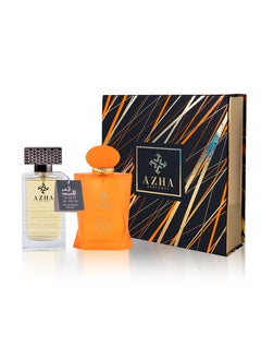 AZHA Azha Perfumes - 2Pc Gift Set Al Oud Al Aswad EDP 100 ml for Men + Arabian Lady EDP 100 ml for Women  - Image 1