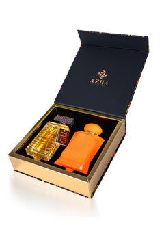 AZHA Azha Perfumes - 2Pc Gift Set Al Oud Al Aswad EDP 100 ml for Men + Arabian Lady EDP 100 ml for Women  - Image 2