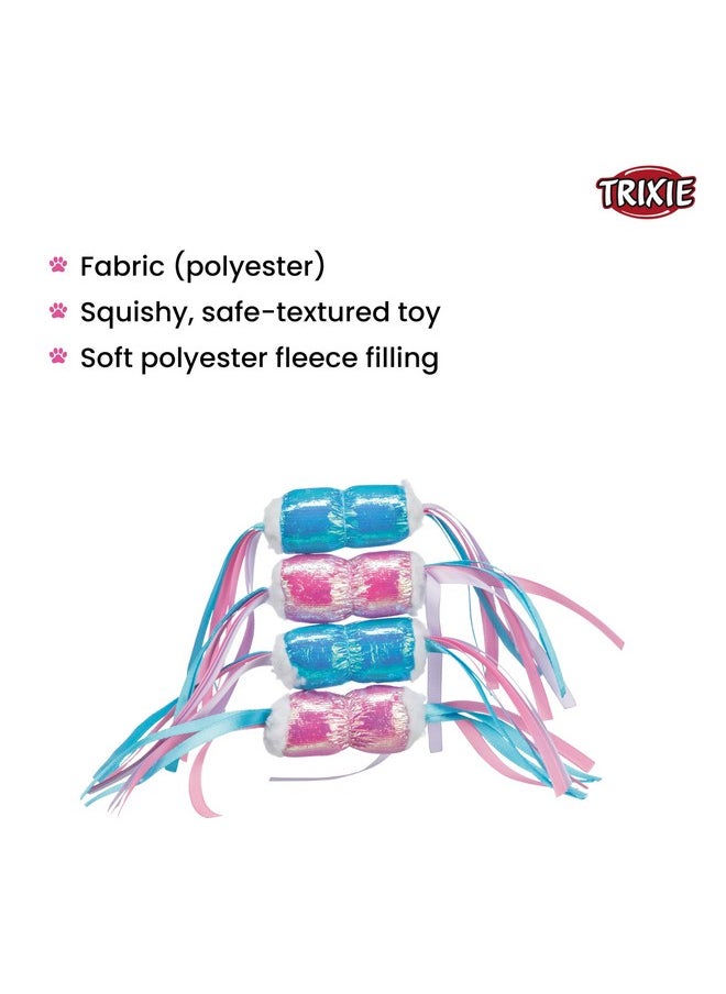 Trixie - Glitter Candy Shape Interactive Toy For Cats, Catnip Infused Soft Toy, Squishy Feel, Indoor & Outdoor, Ideal For Training, Playing, 7 Cm, Get Any 1 Random Color - 1 Pc - Image 1