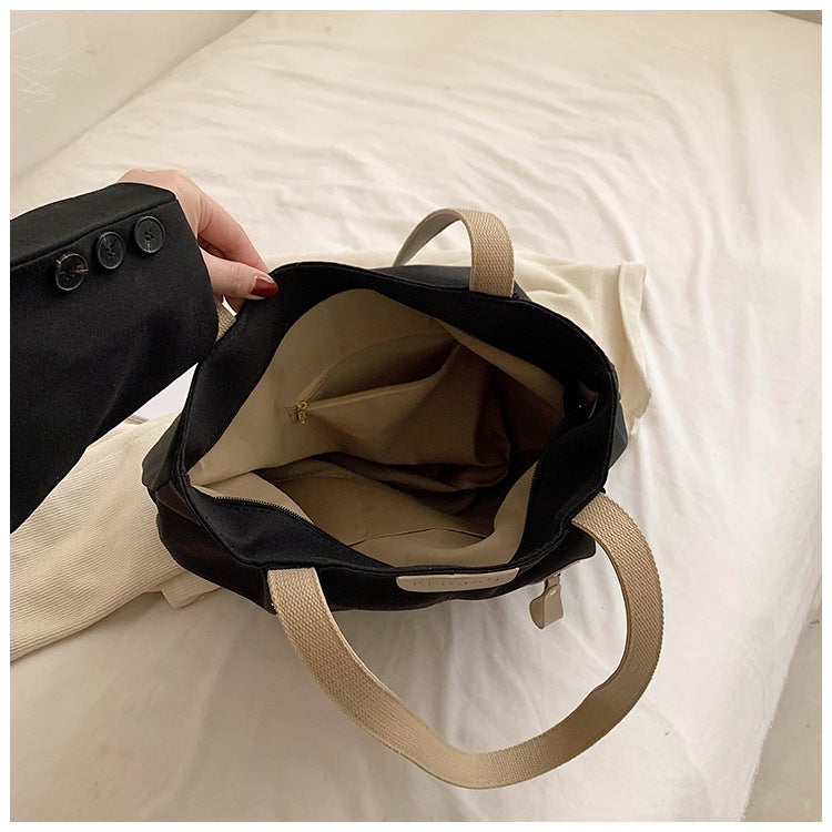 Commuter Large Capacity Hand Bag Female Student School Bag Pregnant Baby Mummy Bag Shoulder Crossbody Bag - Image 5