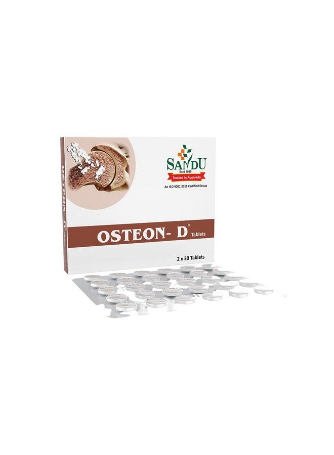 Sandu Osteon Dý | Best Ayurvedic Tablets For Calcium Deficiency | 30 Tab x 2 - Image 2