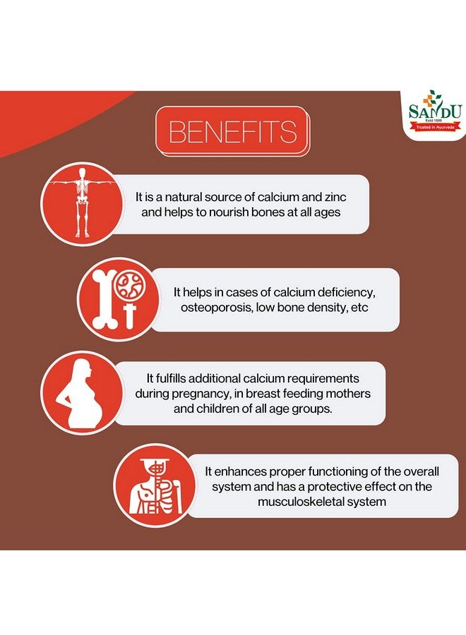 Sandu Osteon Dý | Best Ayurvedic Tablets For Calcium Deficiency | 30 Tab x 2 - Image 5