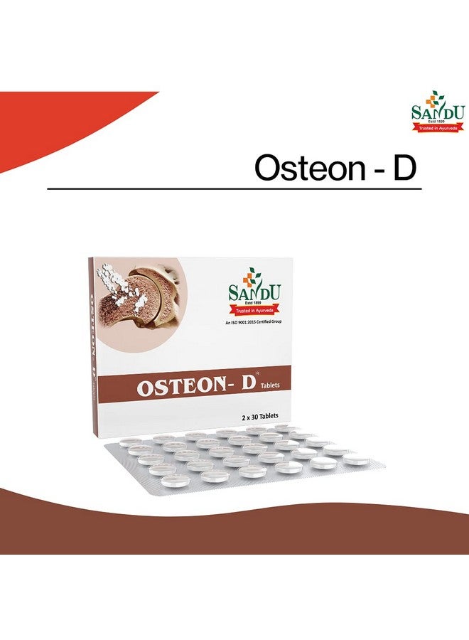 Sandu Osteon Dý | Best Ayurvedic Tablets For Calcium Deficiency | 30 Tab x 2 - Image 3