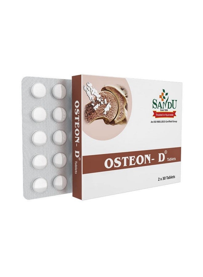 Sandu Osteon Dý | Best Ayurvedic Tablets For Calcium Deficiency | 30 Tab x 2 - Image 1