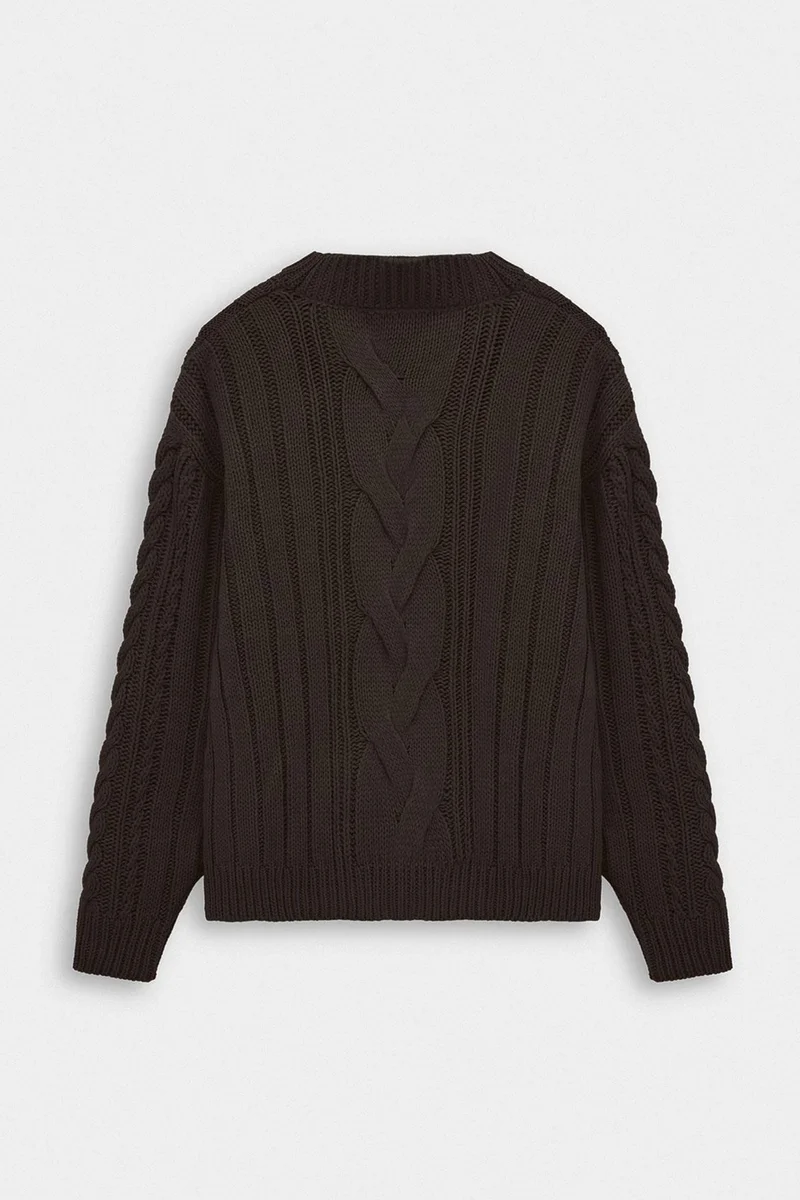 Giesto Coffee Brown GIESTO Men's Cotton Sweater for Men | Best Price UAE