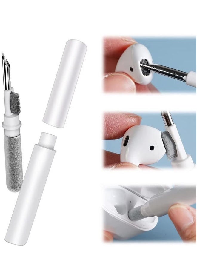 HuHa - Bluetooth Earbuds Cleaning Pen,3 in 1 Earphones Cleaner 360°Earbuds Cleaning Pen Kit, Multifunctional Portable Cleaning Dust Removal Brush Pen for Phone PC Laptop Air-pods Camera Lens - Image 1
