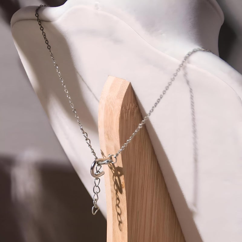 Necklace Bust Stand - Premium Velvet-Covered 3D Mannequin for Organized Jewelry Display, Ideal for Chains and Pendant Storage (White, S) - Image 3
