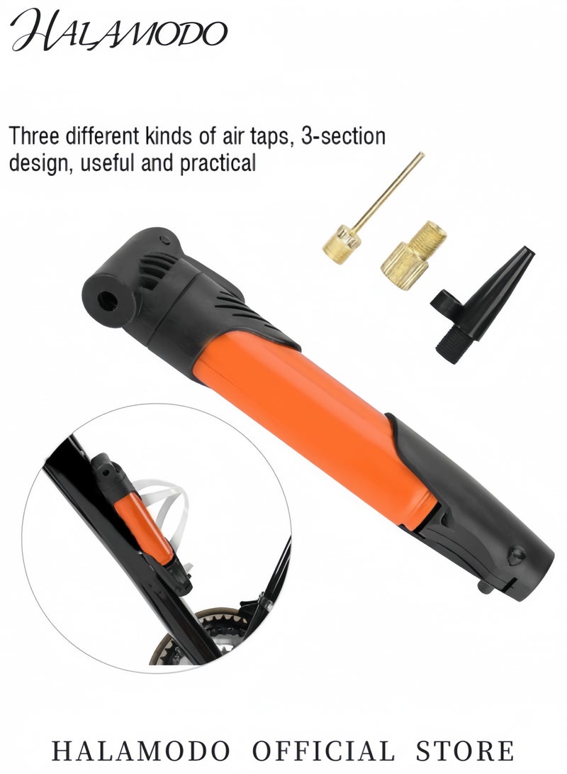 Mini Portable Bike Pump Set Compact Hand-held Inflator High-Pressure Biking Mountain Bicycle Tire Air Pump Bike Accessories for Women & Men - Image 4