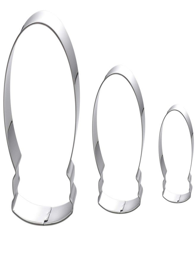 Maykito Christmas Winter Snow Globe Cookie Cutter Set - 3 Pieces In Graduated Size - Stainless Steel - Image 1