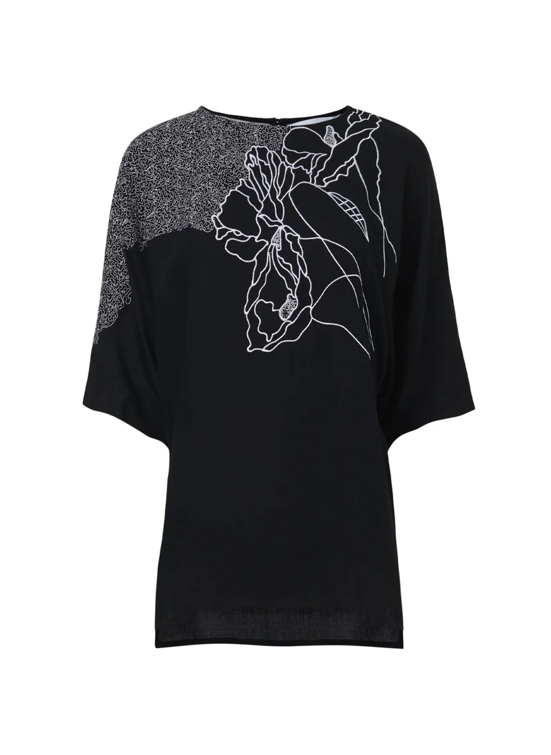 Leem  Floral Embroidered Top for Women | Best Price UAE