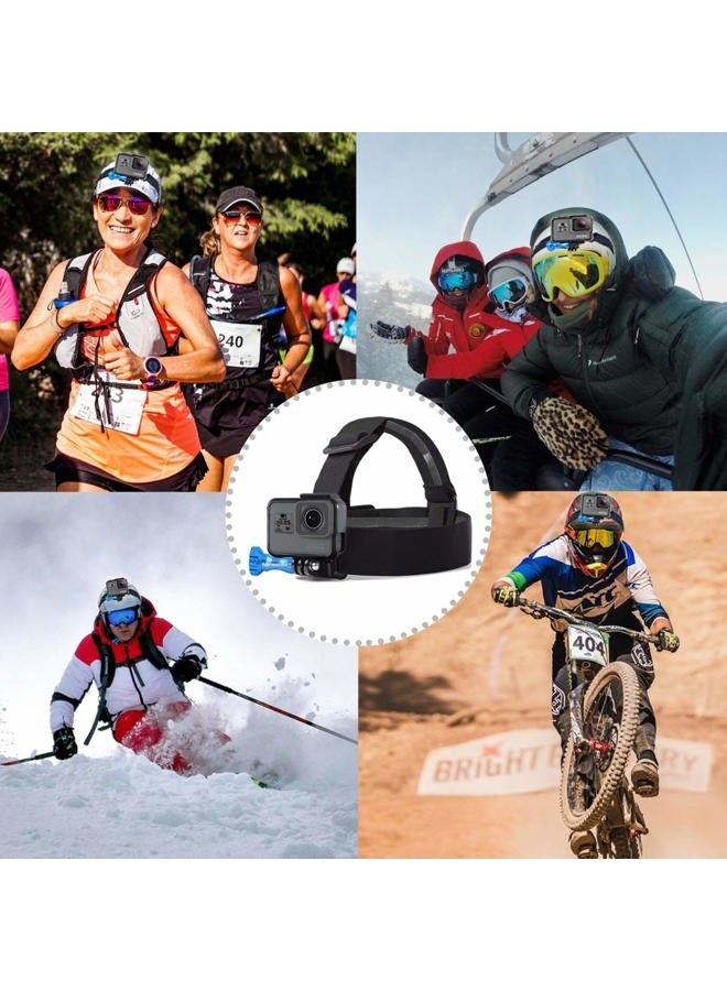 MiPremium Chest Harness Chesty Mount & Head Strap for GoPro Hero 11 10 9 8 Max Go Pro Hero 7 6 5 3 4 Session Black Silver Fusion DJI Osmo AKASO Accessories Kit for Action Cameras - Image 3