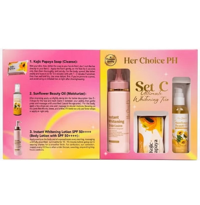 Her Choice Ph Set C - Ultimate Whitening Trio.