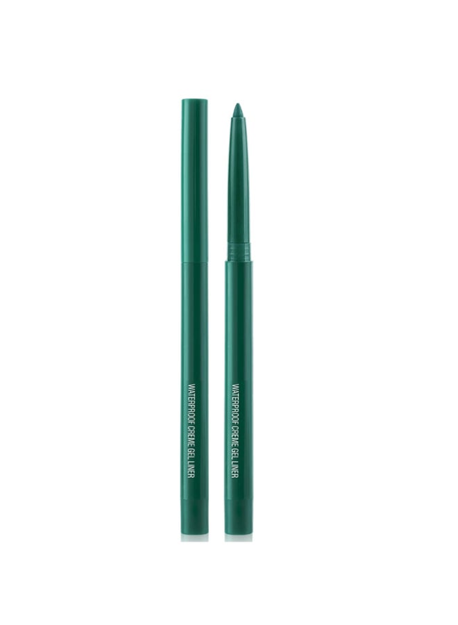 DekRion Eyeliner Pencil Waterproof Eyeliner Longlasting Green Eyeliners HighPigmented Colorful Eyeliners Easy To Use Eye Liner Pen for Women Green - Image 2