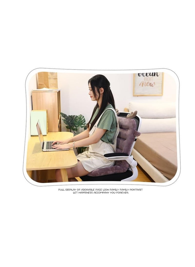 Integrated Recliner Chair Seat Cushion Backrest Cushion Plush PP Cotton Back Support Office Chair Sofa Car Seat Cushion,Chair Cushions, Rocking Chair Cushion, Premium Plush PP Cotton