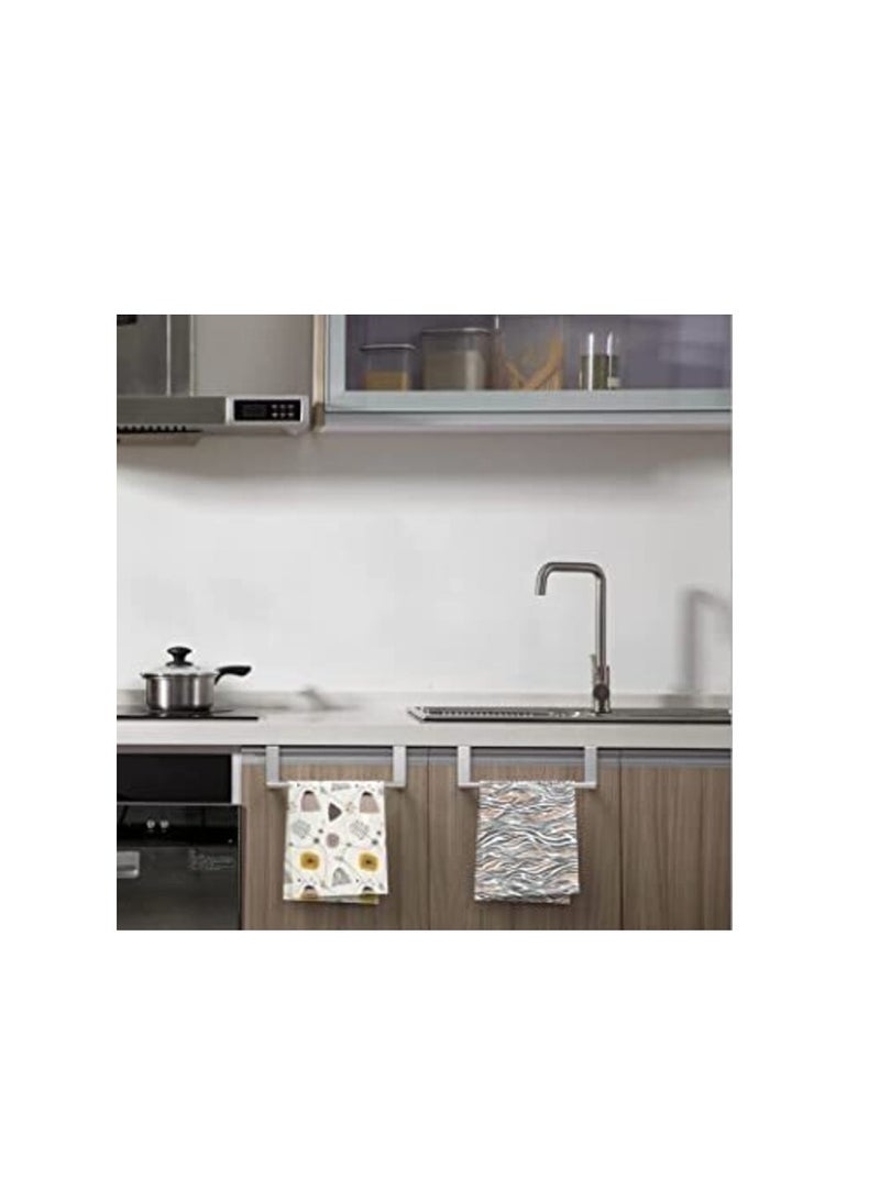 DIRECT 2 U Kitchen Cabinet Towel Bar Holder, Fits on Cupboards Over Cabinet Door, Towel and Wash Cloth Hanging Storage Accessories, Strong Modern Design Stainless Steel - Image 5
