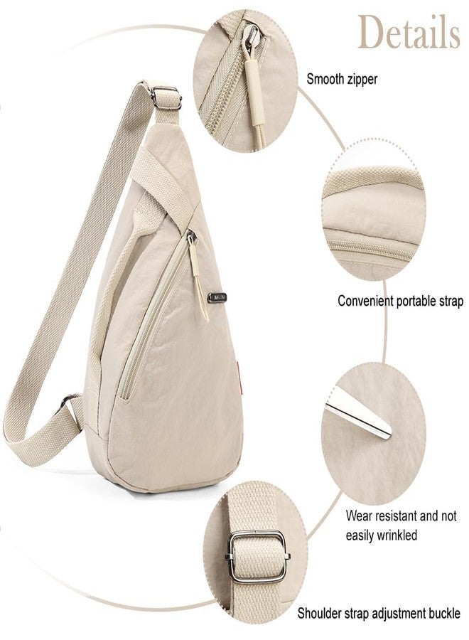 TRIVYOM 1Pcs Chest Bag for Women and Men | Soft Nylon Sling Crossbody Shoulder Bag with Multiple Zipper Pockets, Front Wear Design | Ideal for Travel, Work, College and Daily Carry - Multi - Image 3