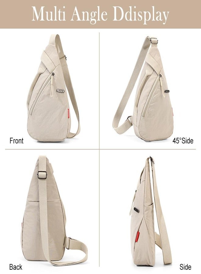 TRIVYOM 1Pcs Chest Bag for Women and Men | Soft Nylon Sling Crossbody Shoulder Bag with Multiple Zipper Pockets, Front Wear Design | Ideal for Travel, Work, College and Daily Carry - Multi - Image 5