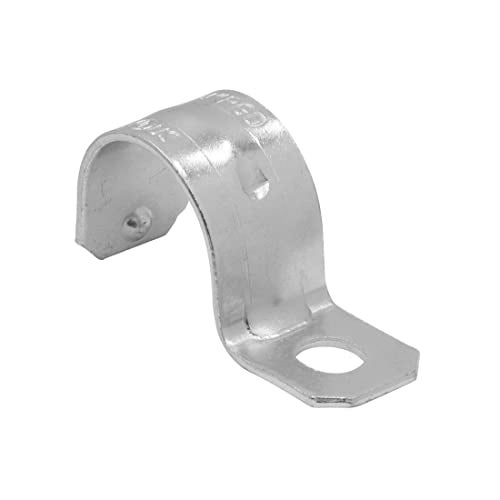 Maxxima 3/4 in. Rigid or RMC Push-On 1-Hole Pipe Straps - Ideal for Conduit Installation, Zinc Plated Steel, 50 Pack, Easy, Quick, and Secure for Electrical Wiring, Water Resistant, UL Listed - Image 3