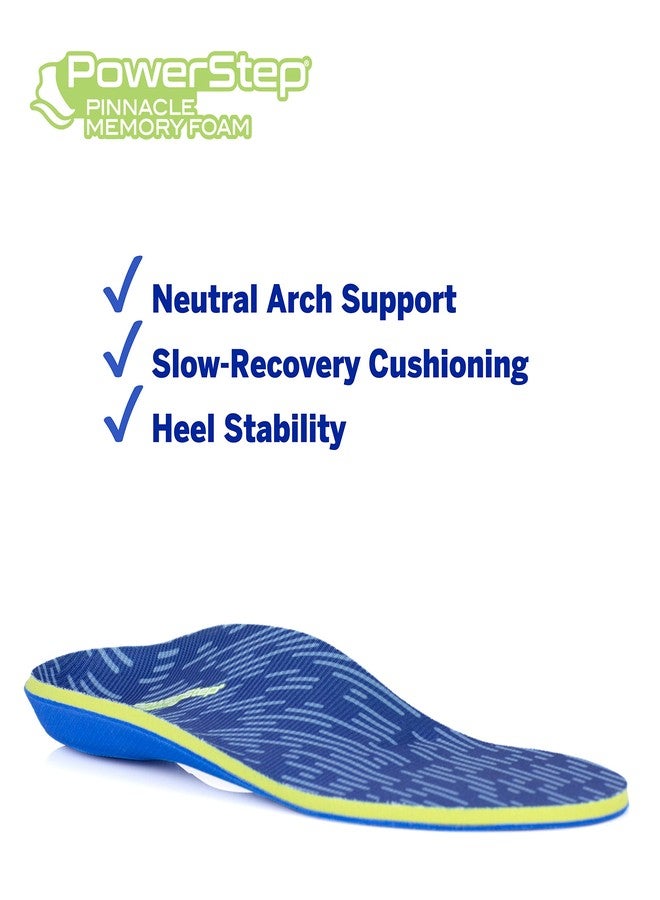 باور ستيب نعال باور ستيب بيناكل الطبية المصنوعة من إسفنج الذاكرة، دعم الكعب وقوس القدم، تخفيف التهاب اللفافة الأخمصية، انحراف القدم الخفيف، ضمور الوسادة الدهنية، نعال طبية مبطنة، صنع في الولايات المتحدة الأمريكية (مقاس رجالي 9-9.5 / نسائي 11-11.5) - Image 4