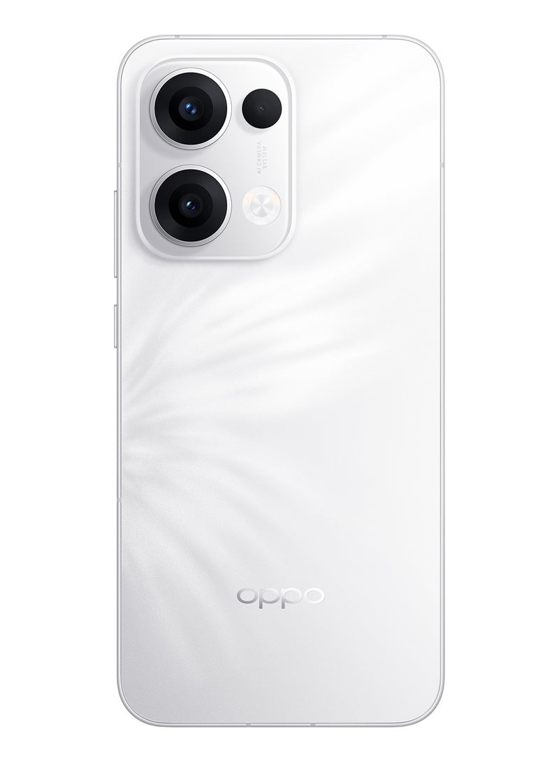 OPPO Reno13 AI Phone Dual SIM 5G 512GB 12GB RAM Plume White + Oppo Enco Air4 Buds + Headphones - Middle East Version - Image 2